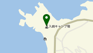 入崎キャンプ場の地図画像