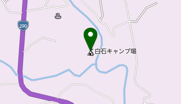 白石キャンプ場の地図画像