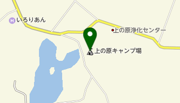 上の原キャンプ場の地図画像