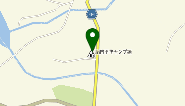 胎内平キャンプ場の地図画像