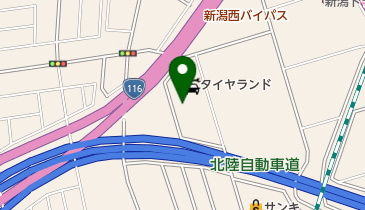 スポーツガーデン新潟の地図画像