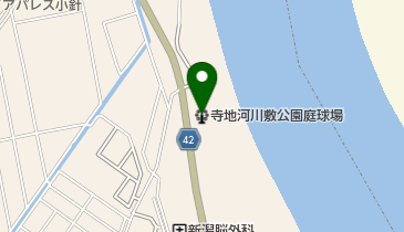 寺地河川敷公園庭球場の地図画像