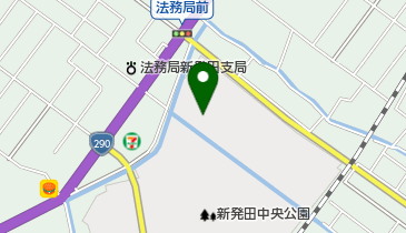 新発田市中央公園テニスコートの地図画像