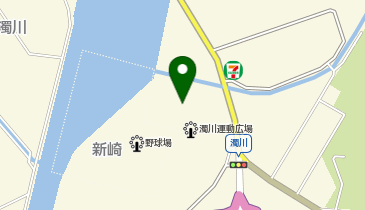 濁川運動広場テニスコートの地図画像