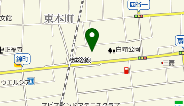 柏崎市白竜公園テニスコートの地図画像