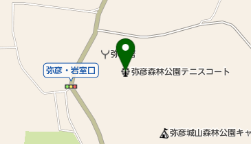弥彦森林公園テニスコートの地図画像