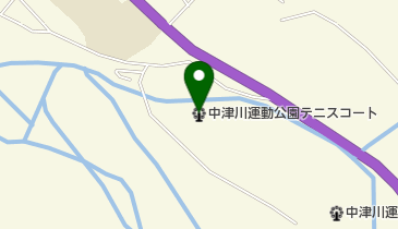 中津川運動公園テニスコートの地図画像