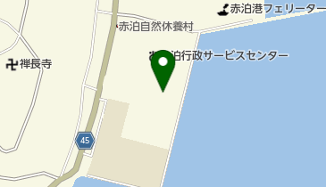 赤泊プールの地図画像