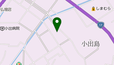 小出北部プールの地図画像