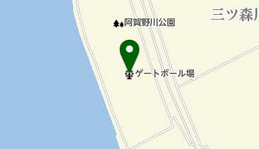 阿賀野川公園ゲートボール場の地図画像