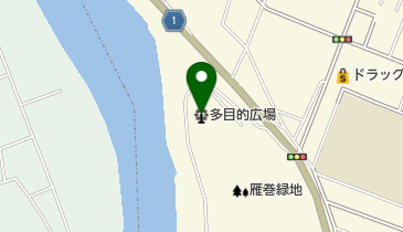 新潟市小須戸秋葉区雁巻緑地多目的広場の地図画像