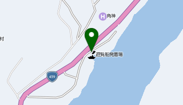 奥阿賀遊覧船の地図画像