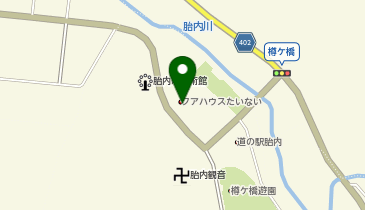 クアハウスたいないの地図画像