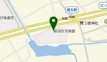 新潟市天寿園の地図画像