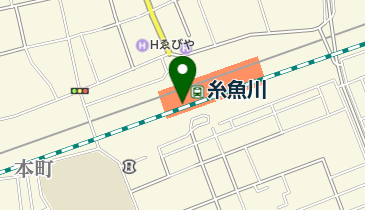 糸魚川ジオステーションジオパルの地図画像