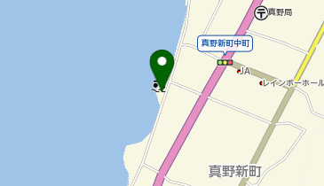 新町海水浴場の地図画像