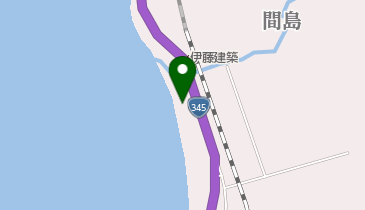 間島海水浴場の地図画像