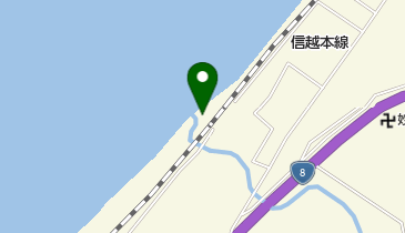 米山海水浴場の地図画像