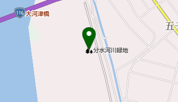 分水河川緑地の地図画像