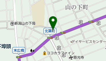 山辺堀緑地の地図画像