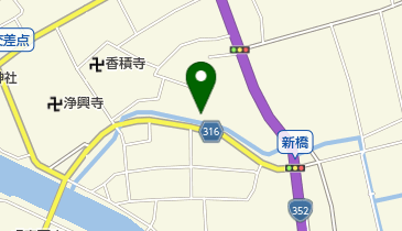 大久保緑道の地図画像