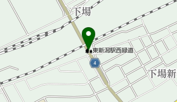 東新潟駅西緑道の地図画像