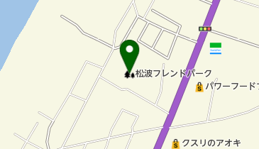 松波フレンドパークの地図画像