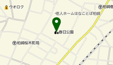 春日公園の地図画像