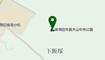 新発田市真木山中央公園の地図画像