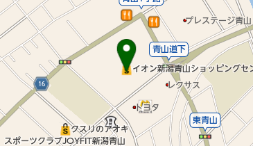 イオン新潟青山店の地図画像