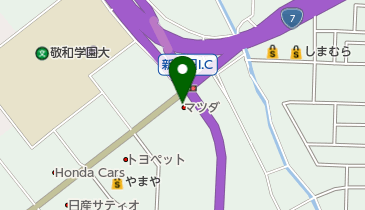 新潟マツダ自動車新発田店の地図画像