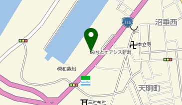 みなとオアシス新潟の地図画像
