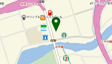 ゆず庵新潟弁天橋店の地図画像