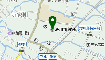 滑川市役所の地図画像