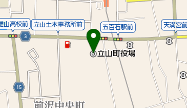 立山町役場の地図画像