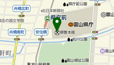 富山県警察本部の地図画像