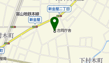 魚津税務署の地図画像