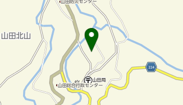富山市山田中核型地区センターの地図画像