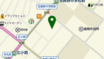 高岡市消防本部の地図画像