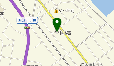 伏木消防署の地図画像