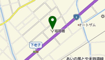 福岡消防署の地図画像