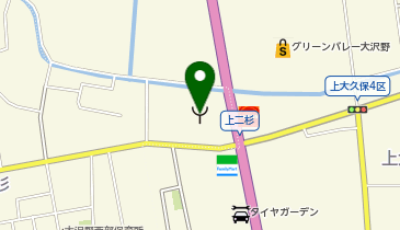大沢野消防署の地図画像