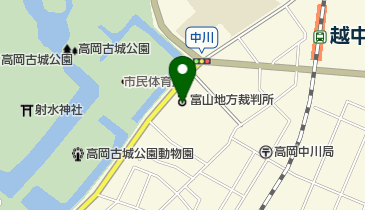 高岡簡易裁判所の地図画像