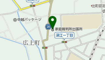 砺波簡易裁判所の地図画像