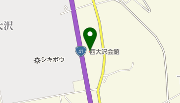 西大沢会館の地図画像