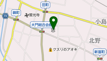 射水市正力図書館の地図画像