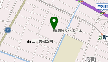 (財)射水市新湊中央文化会館の地図画像