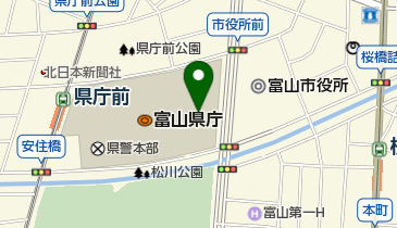 (財)富山県文化振興財団富山県民会館の地図画像