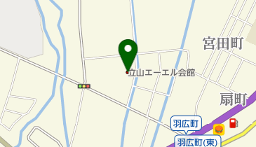 立山エーエル会館の地図画像