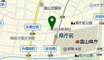 共同通信社富山支局の地図画像